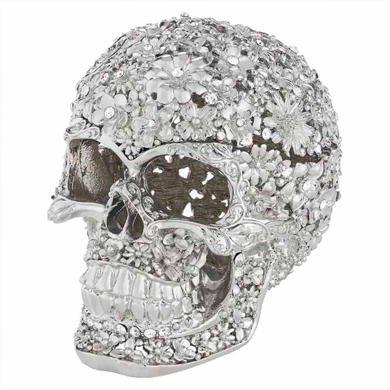 Everleigh Silver Skull Box by Olivia Riegel
