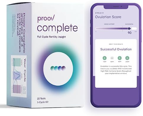 Proov Complete Fertility Testing System | Help Test Your Fertility at Home | Medical-Quality at Home Hormone Tests | Ovulation Confirmation, FSH Test, Estrogen Marker, LH and Progesterone Marker