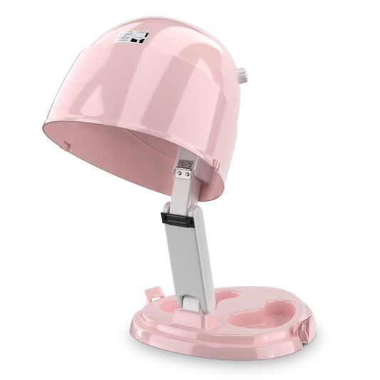 SalonDepot Professional Hooded Hair Dryer Collapsible Bonnet Hair Dryer Quick Drying Ionic Hair Dryer with 3 Settings, Hot and Cool Wind Hair Dryer for Salon & Home Use