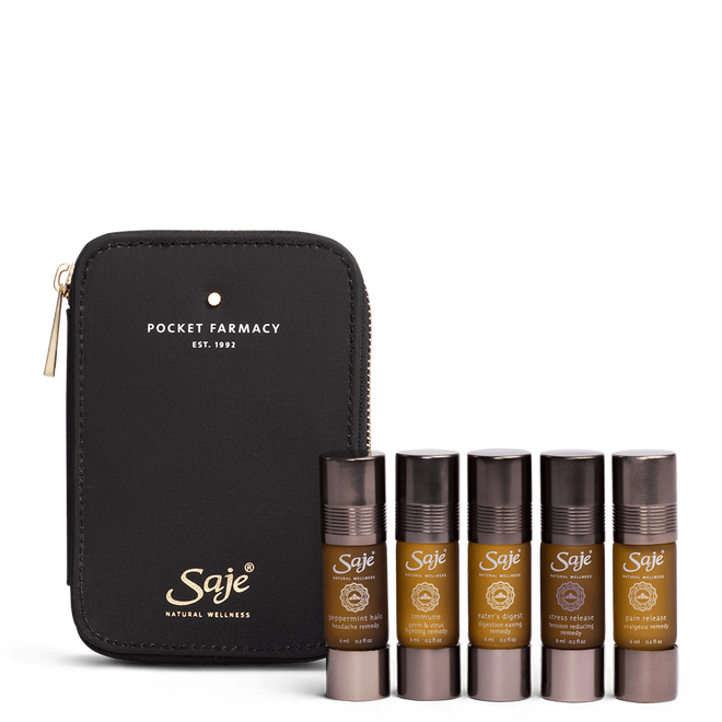 Saje Pocket Farmacy Physical Edition Remedy Kit All In One Solution 5pcs NEW