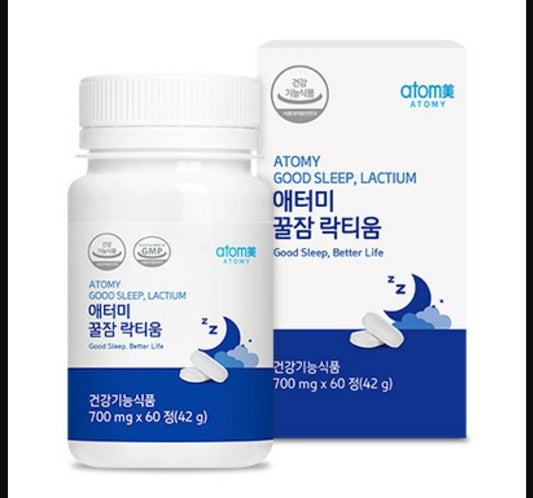 Atomy Good Sleep Lactium Better Life Theanine Reduce Stress Tension 60 Caps NEW