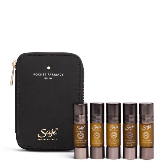 Saje Pocket Farmacy Physical Edition Best Of Saje Remedy Kit Black 4pcs NEW
