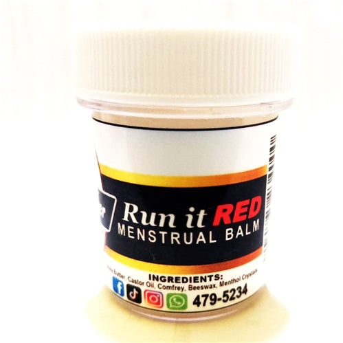 Treatz By Heather Run It Red Menstrual Balm 1oz