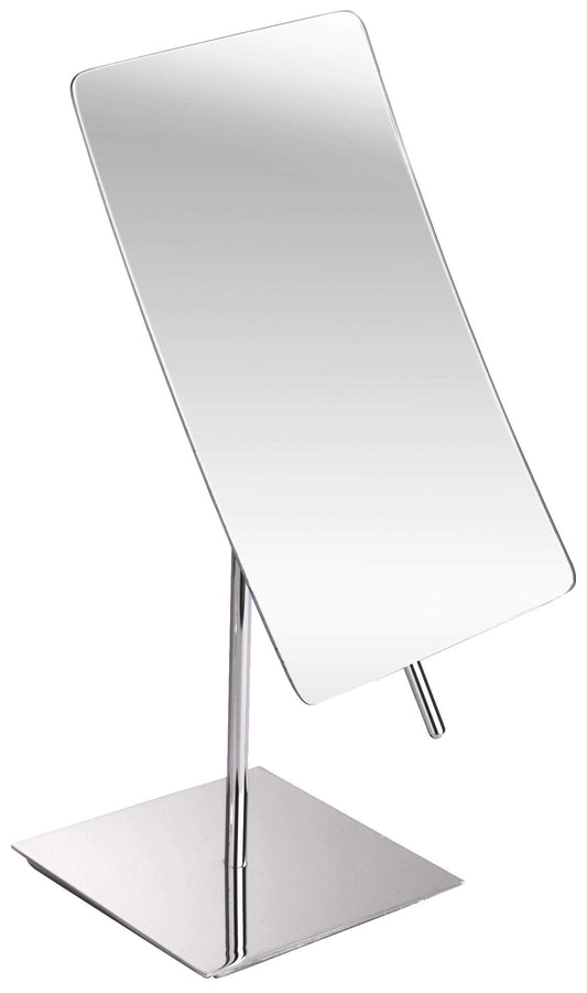 Hamilton Hills 3X Magnified Premium Modern Rectangle Vanity Makeup Mirror | Portable Polished Chrome Contemporary Finish | Adjustable Easy Positioning | Best Luxury Quality Magnifying Beauty Mirror
