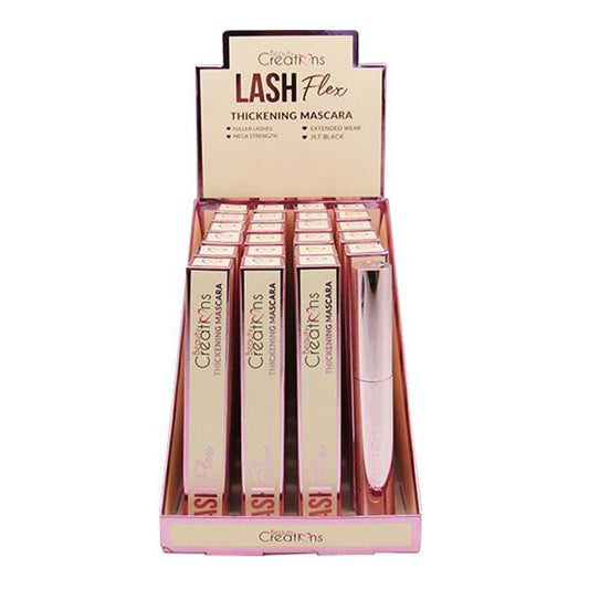 Máscara de Pestañas Flex Thickening Beauty Creations - Venta al por mayor Display 23 Unidades + 1 Tester (EM03)