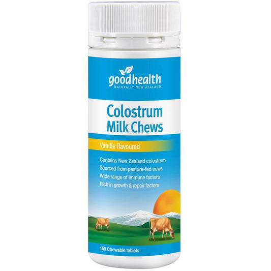 Good Health Colostrum Chew Vanilla 150tabs
