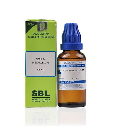 Cerium Metallicum Dilution 6C, 30C, 200C, 1M, 10M.