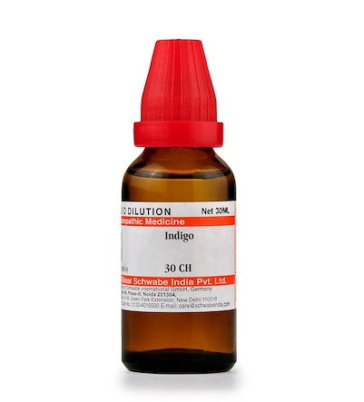 Indigo Dilution 6C, 30C, 200C, 1M, 10M.