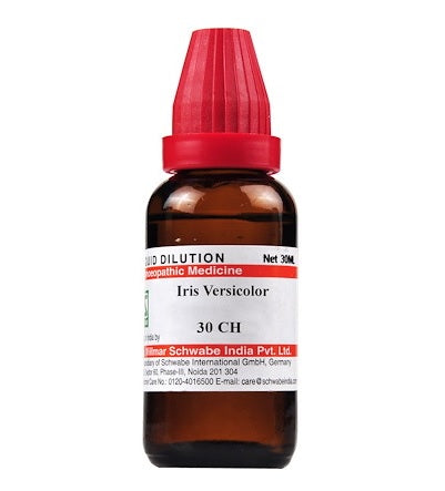 Iris Versicolor Dilution 6C, 30C, 200C, 1M, 10M.