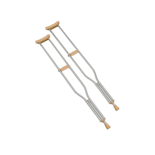 Carex Push Button Aluminum Crutches - Senior.com Crutches