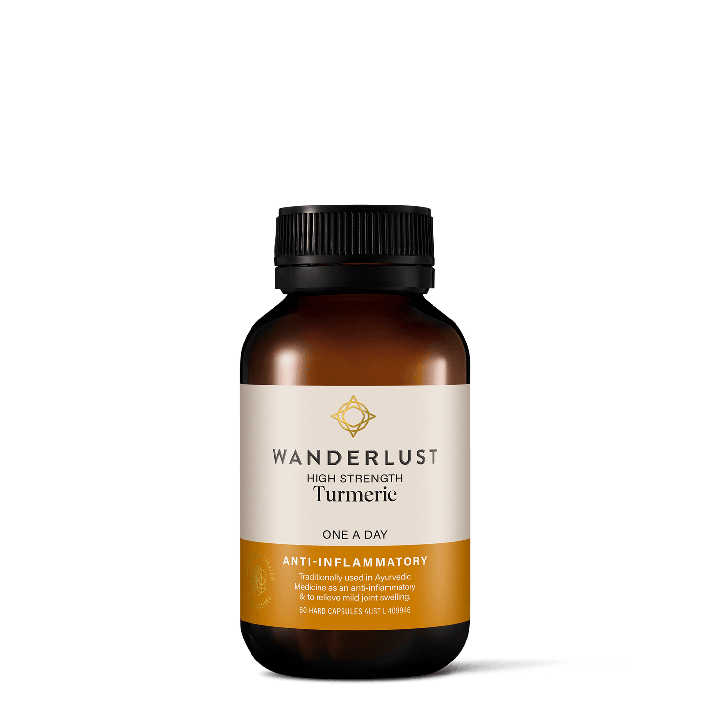 Wanderlust High Strength Turmeric Capsules 60s