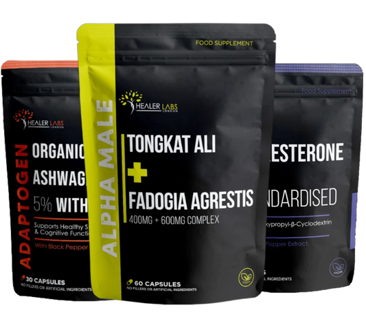 Muscle Building & T Boost Stack - TongkatAli + Fadogia Agrestis + Turkesterone + Ashwagandha
