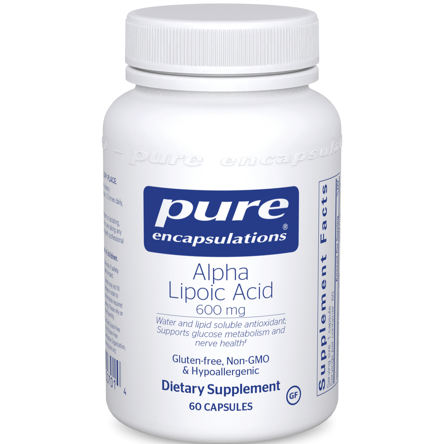 Pure Encapsulations Alpha Lipoic Acid 600 mg