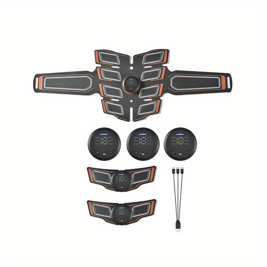 Rechargeable Abdominal Muscle Toning Trainer Practice Eight-pack ABS Strengthen EMS Simulates Biological Micro-current Stimulation