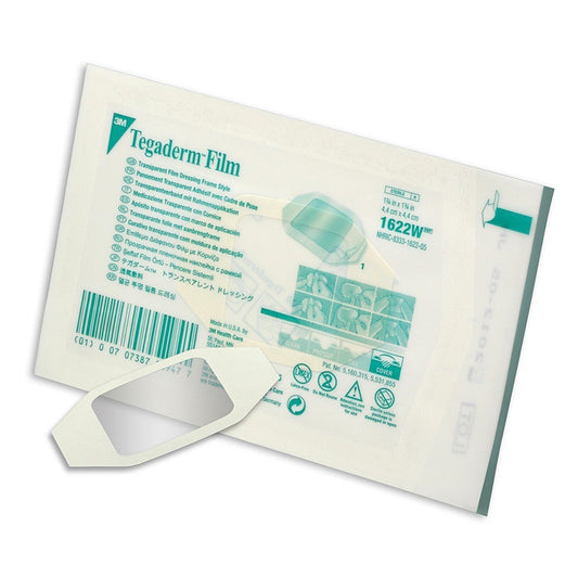 Tegaderm 1622W Transparent Film Dressing Frame Style, Case of 400